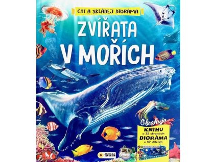 Zvířata v mořích Čti a skládej dioráma