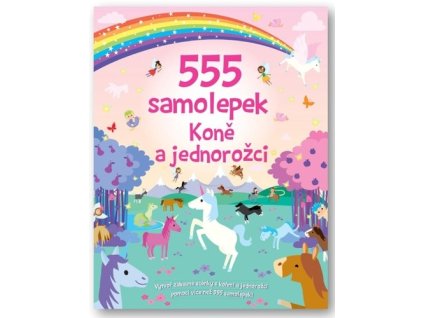 555 samolepek Koně a jednorožci