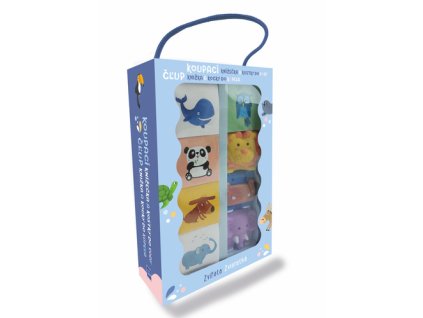 Čľup knižka a kocky do kúpeľa Zvieratá