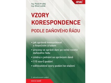 Vzory korespondence podle daňového řádu