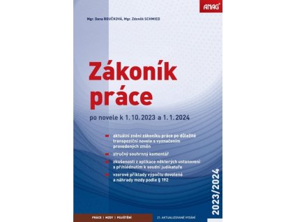 Zákoník práce 2023/2024 (sešitové vydání)