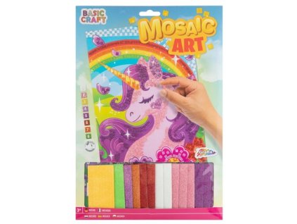 Mozaika A4 podle čísel Jednorožec