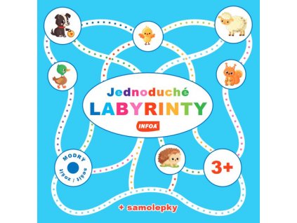 Jednoduché labyrinty Modrý sešit/zošit
