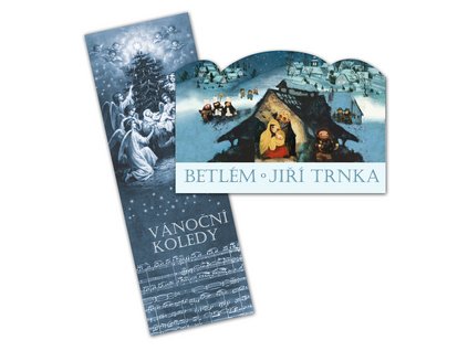 Betlém Jiří Trnka skládací + Vánoční koledy s notami