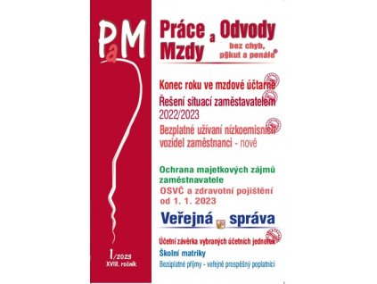 Práce a mzdy 1/2023 – Povinnosti mzdové účetní na konci roku