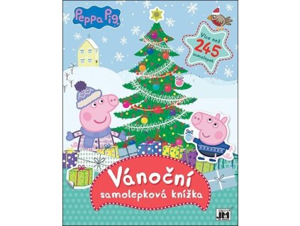 Vánoční samolepková knížka Peppa Pig