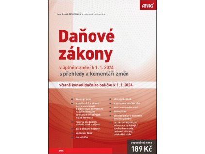 Daňové zákony v úplném znění k 1. 1. 2024