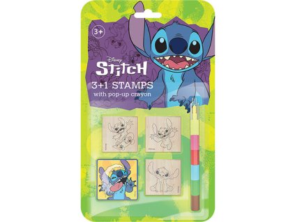 Razítka 3+1 s voskovkou Lilo & Stitch