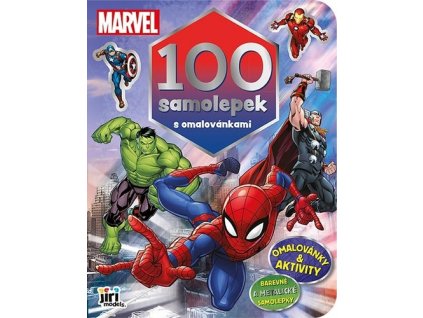 100 samolepek s omalovánkami Marvel