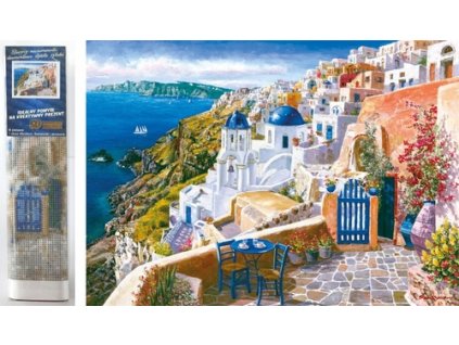 Diamantové malování Santorini