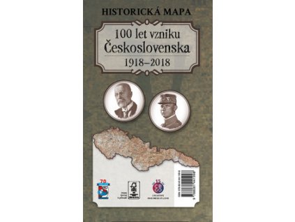 Historická mapa 100 let vzniku Československa 1918 – 2018