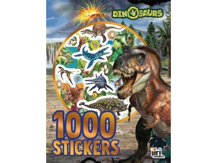 1000 samolepek v sešitu Dinosauři
