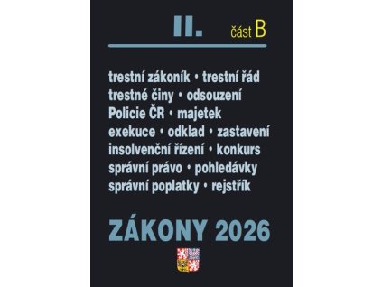 Zákony II B/2026 – Trestní právo