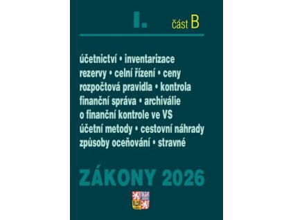 Zákony I B/2026 – Účetní zákony