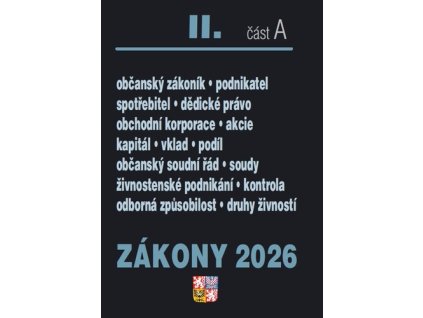 Zákony II A/2026 – Občanský zákoník
