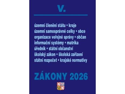 Zákony V 2026 – Veřejná správa, Školství