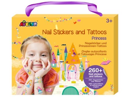 Nálepky na nehty a tetování Princezny