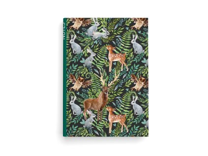 Notes linkovaný A5 lamino Les