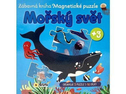 Mořský svět Zábavná kniha Magnetické puzzle
