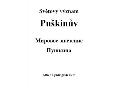 Světový význam Puškinův