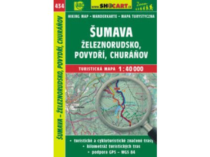 Šumava Železnorudsko, Povydří, Churáňov 1:40 000