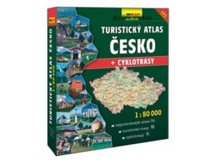 Turistický atlas Česko + cyklotrasy 1:50 000