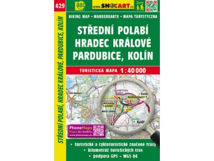 Střední Polabí, Hradec Králové, Pardubice, 1:40 000