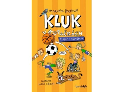 Kluk v kopačkách Trable s trenérem