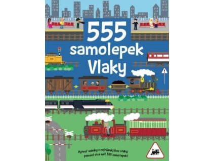 555 samolepek Vlaky