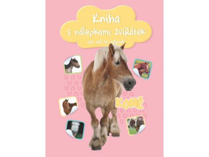 Kniha s nálepkami zvířátek Koně
