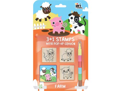 Razítka 3+1 s voskovkou Farma