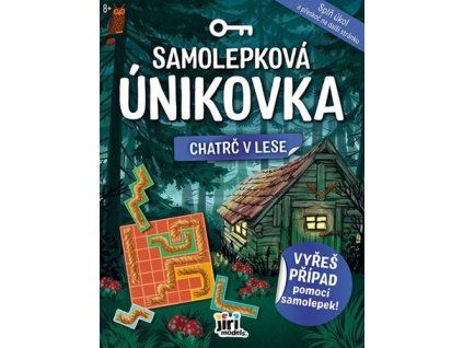 Samolepková únikovka Chatrč v lese