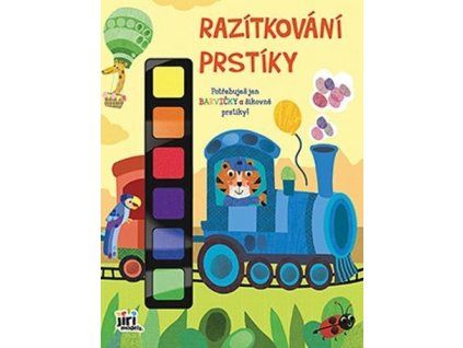 Razítkování prstíky Vlak