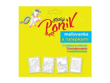 Maľovanka s nálepkami Malý poník