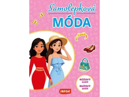 Samolepková móda Růžový sešit
