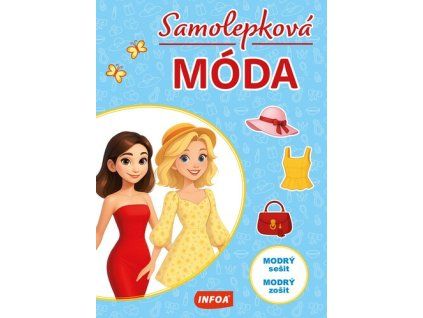 Samolepková móda Modrý sešit