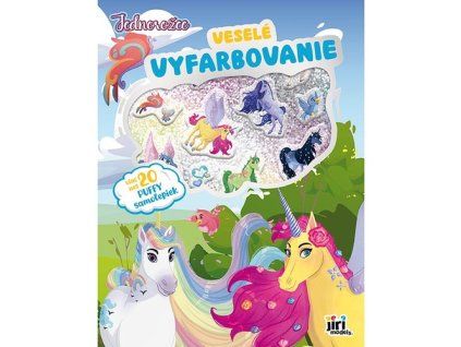 Veselé vyfarbovanie so super samolepkami Jednorožce