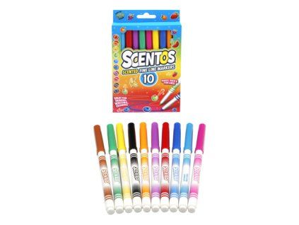 Fixy voňavé Scentos tenké 10 ks