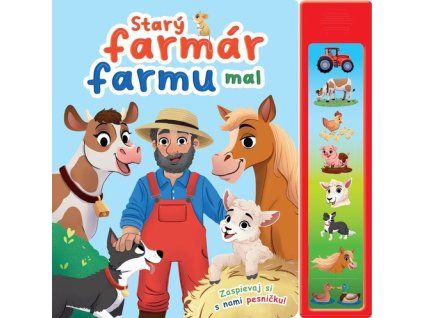 Starý farmár farmu mal