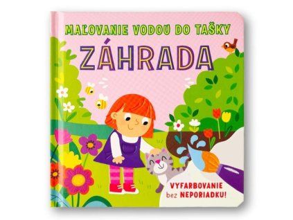Maľovanie vodou do tašky Záhrada