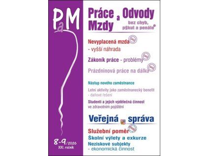 Práce a mzdy 8-9/2026