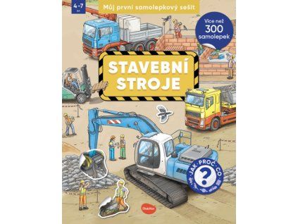 Můj první samolepkový sešit Stavebních stroje