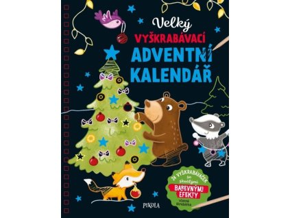 Velký vyškrabávací adventní kalendář
