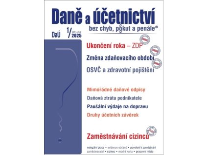 Daně a účetnictví bez chyb, pokut a penále 1/2025