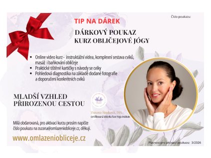 Tip na darek pro zenu Kurz oblicejove jogy