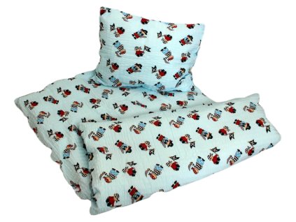 Krepové obliečky Piráti na modrom - posledný 1 kus