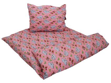 Krepové obliečky Slon ružový - posledný 1  kus