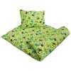 Dětské krepové povlečení do školky Kocour zelený 1
