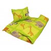 Dětské bavlněné povlečení do školky Zoo pistáciová 1