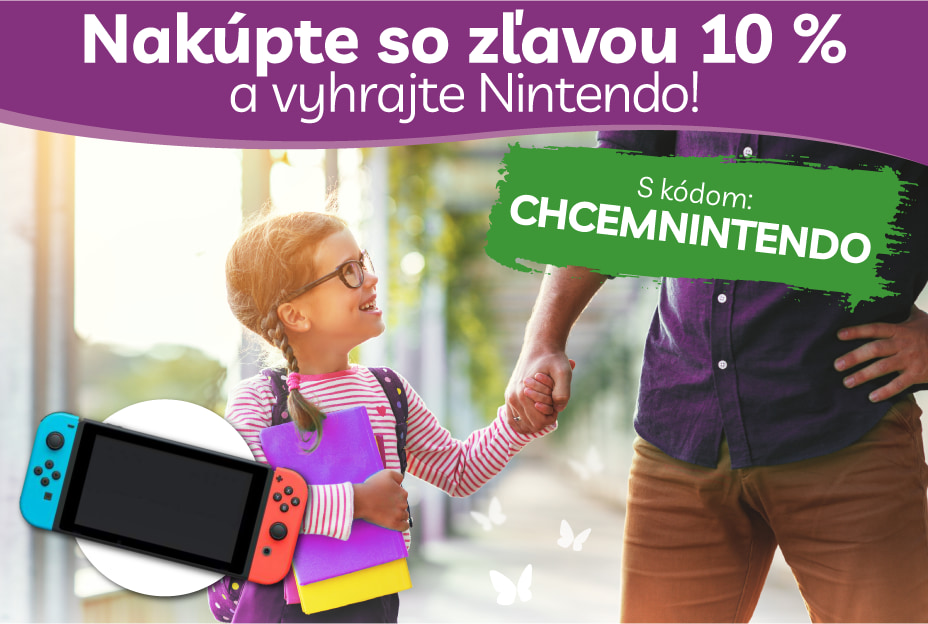 Nakúpte s 10% zľavou a vyhrajte Nintendo SWITCH